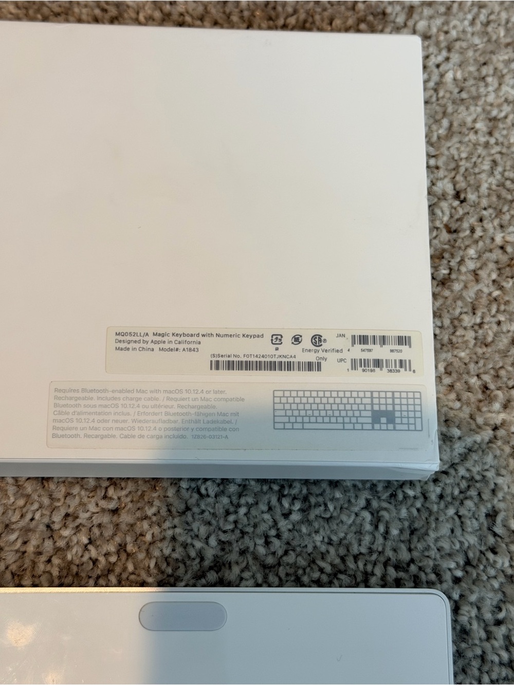 Apple Magic Keyboard with Numeric Keypad - White - Picture 4 of 4